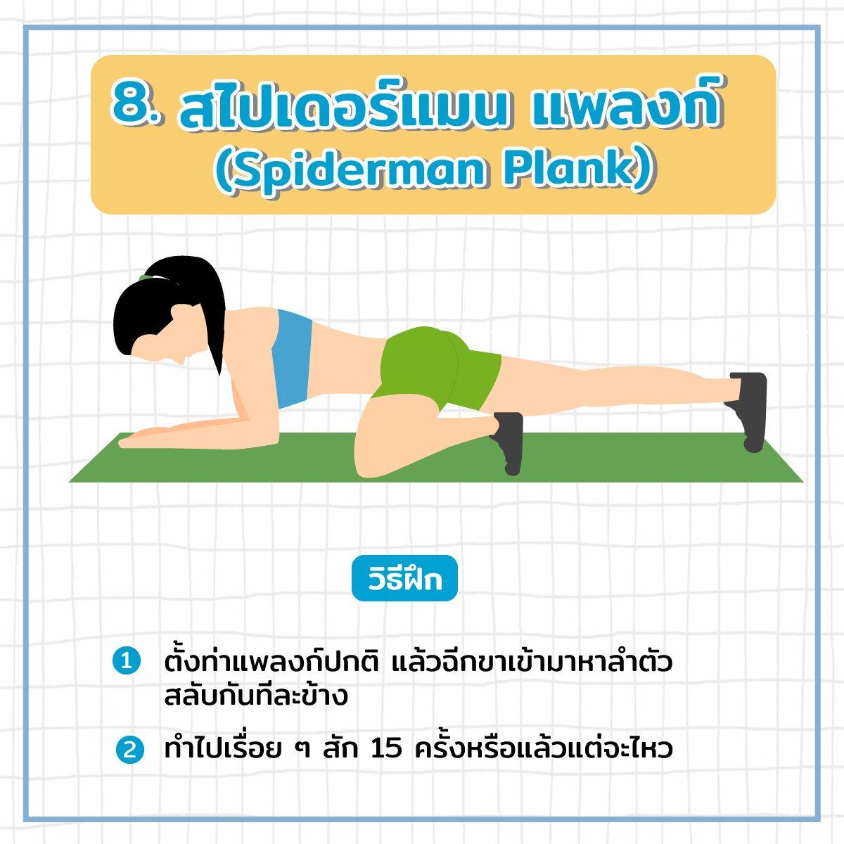 สไปเดอร์แมน แพลงก์ (spiderman plank)